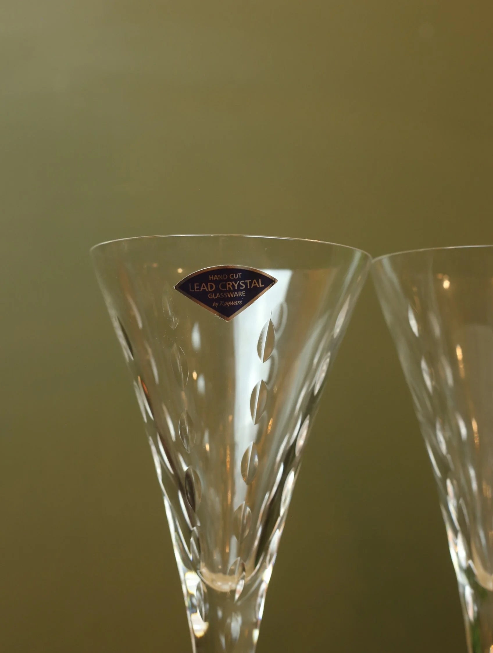 Rayware Crystal Large Champagne Flute Glass