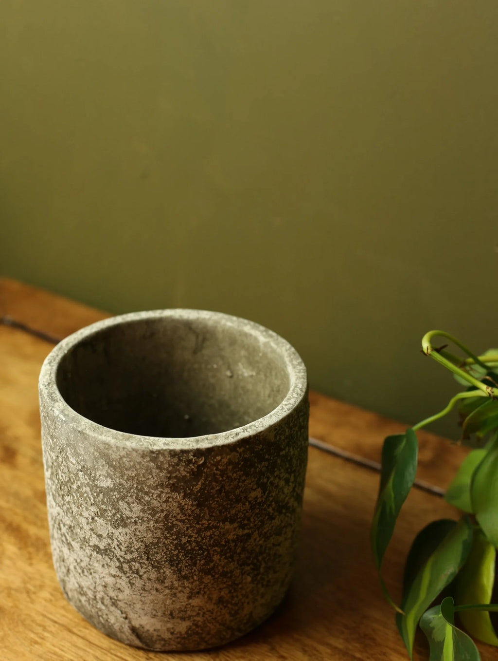 Weathered Concrete Plant Pot - 4 inch