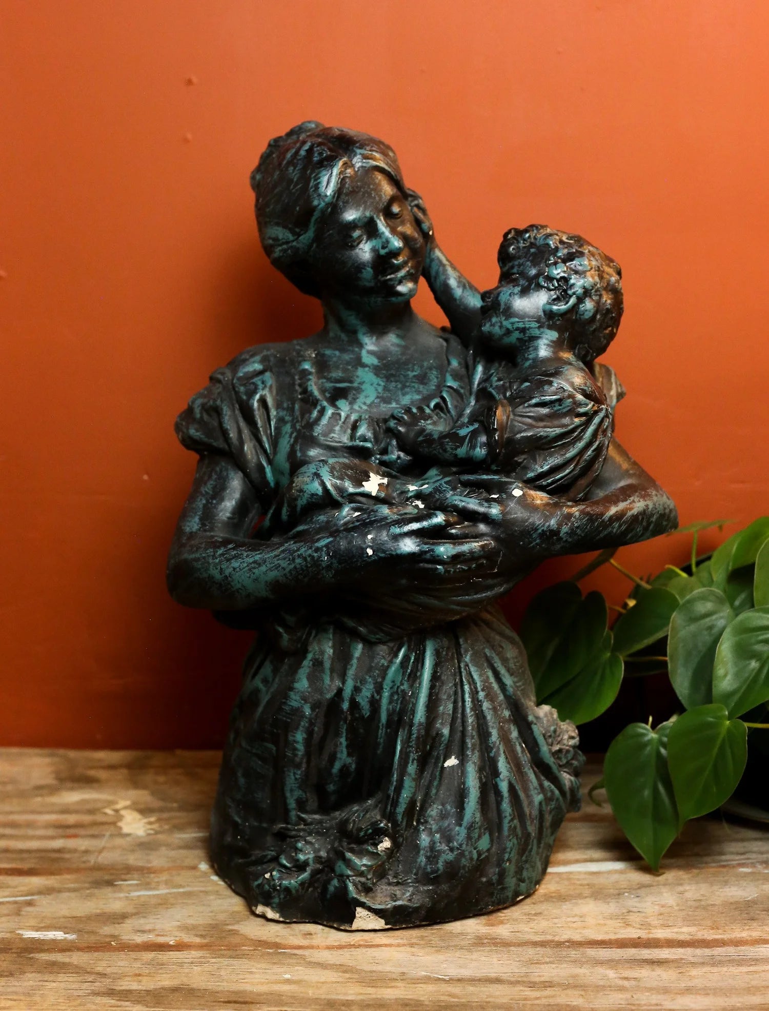 Mother and Child Garden Statue