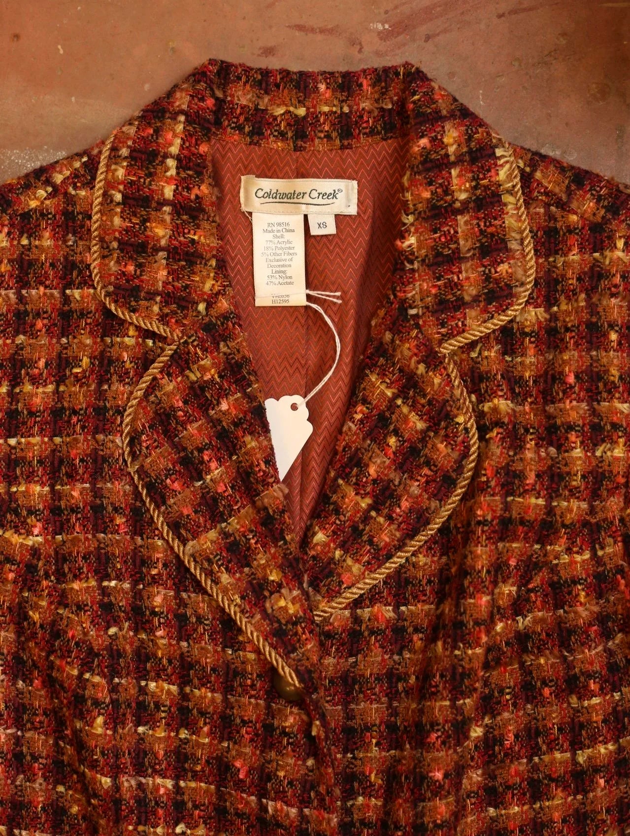 Raspberry Tweed Jacket