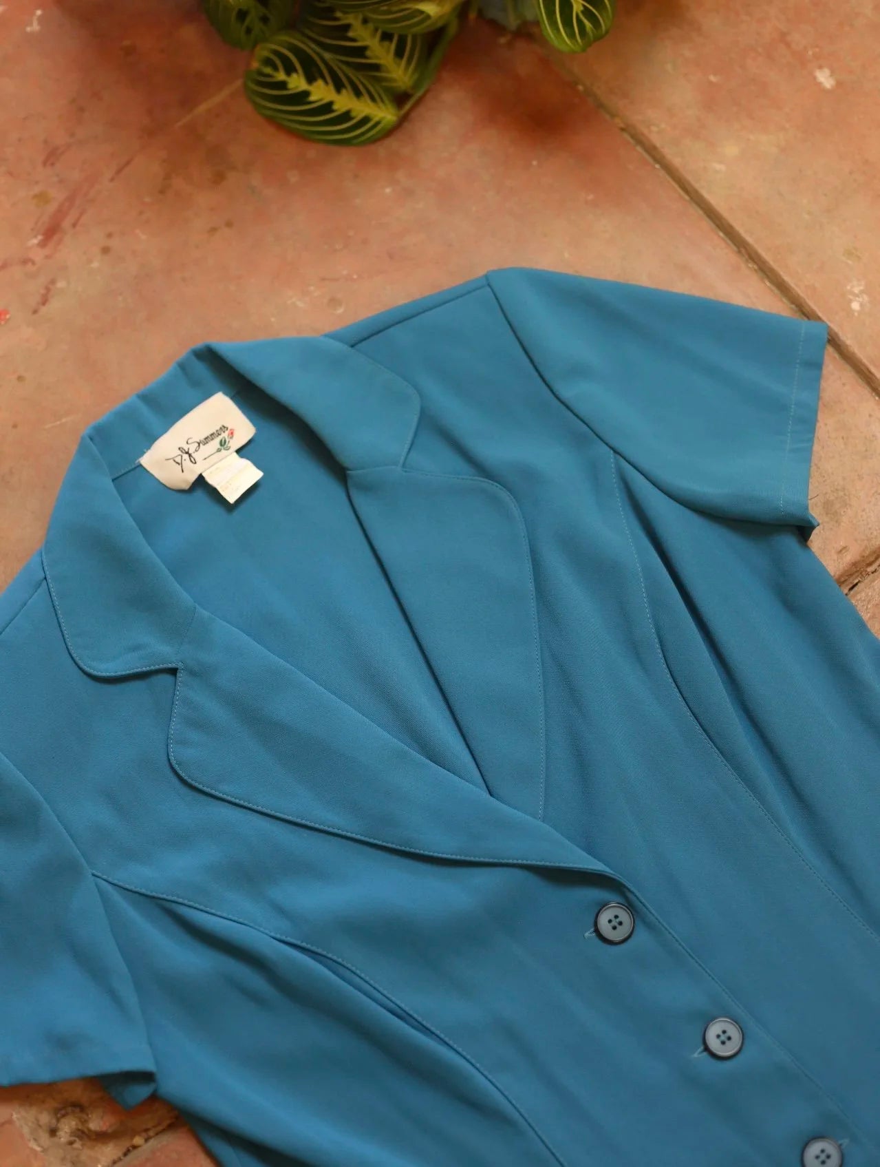 DJ Summers Teal Blouse