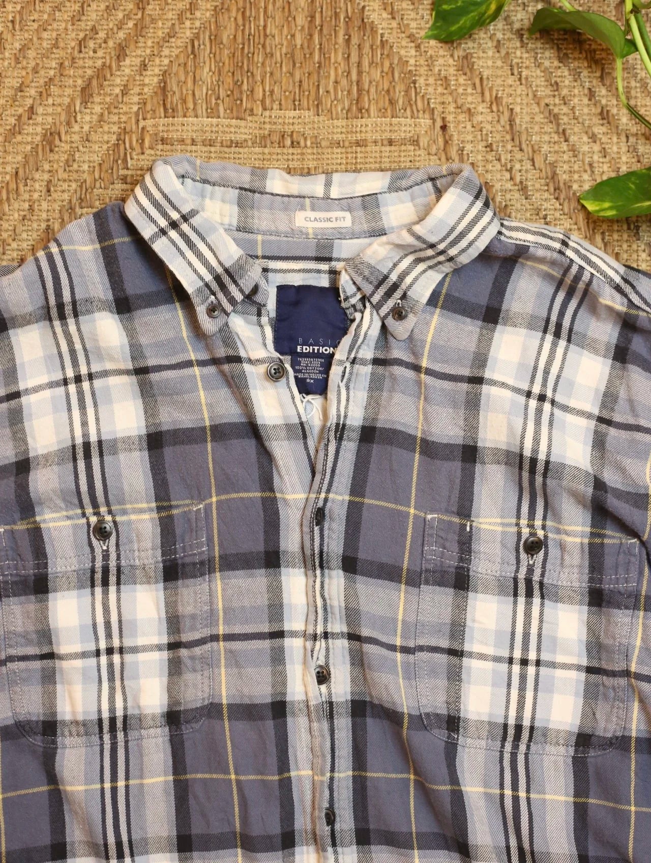 Blue & White Flannel