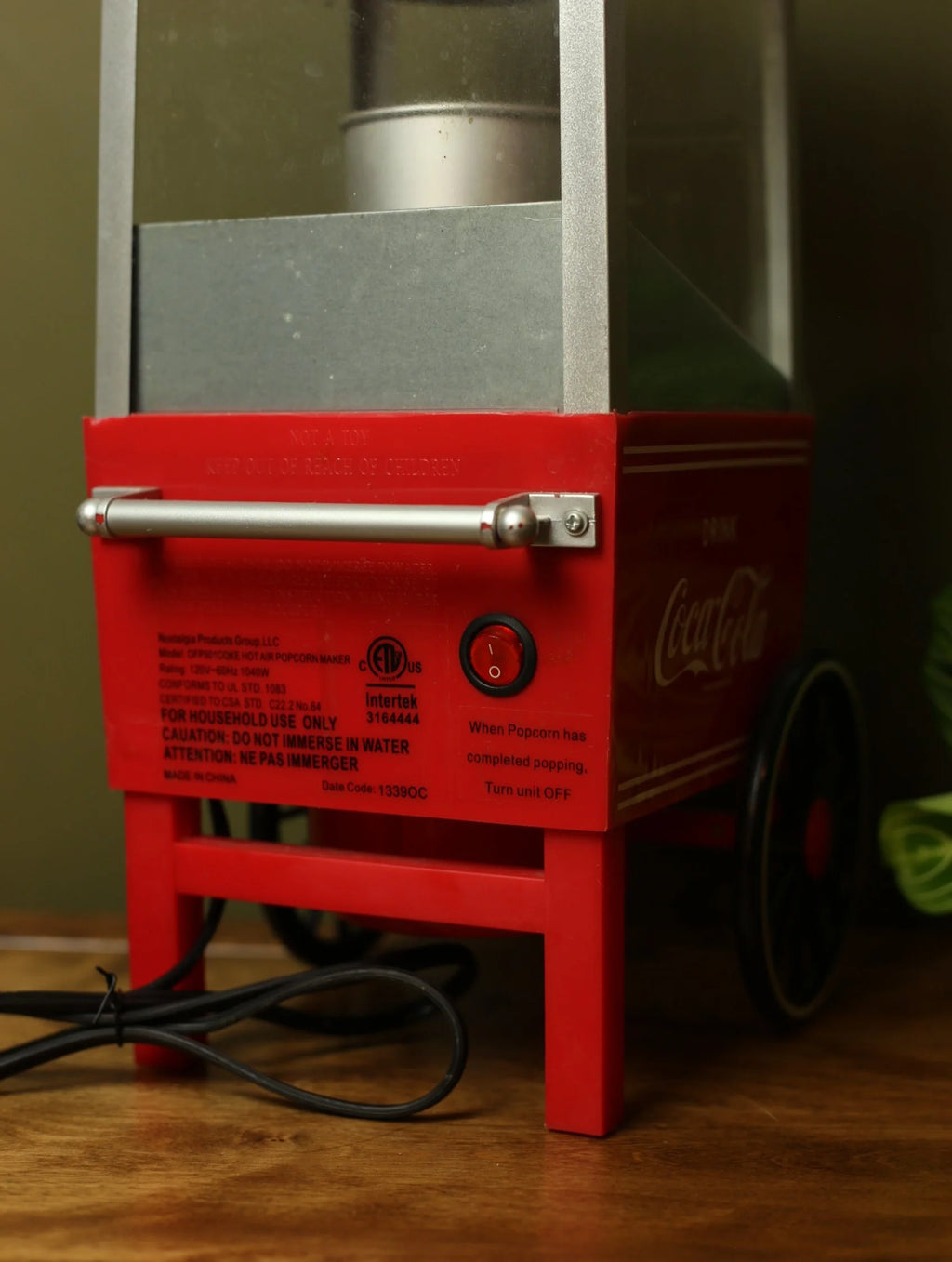 Coca Cola Popcorn Machine