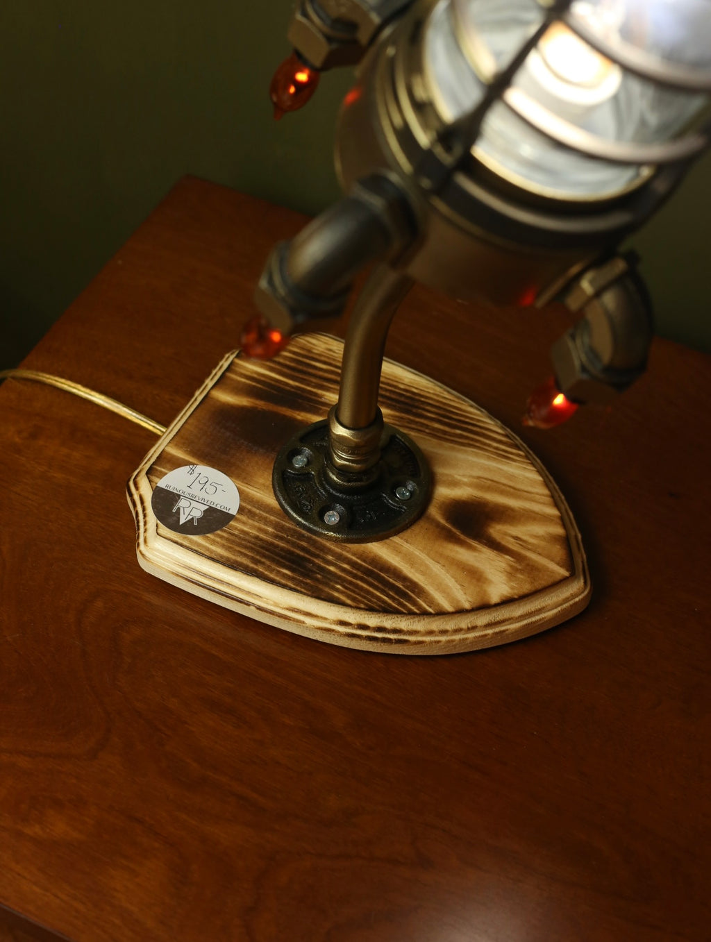 Brass Rocket Lamp
