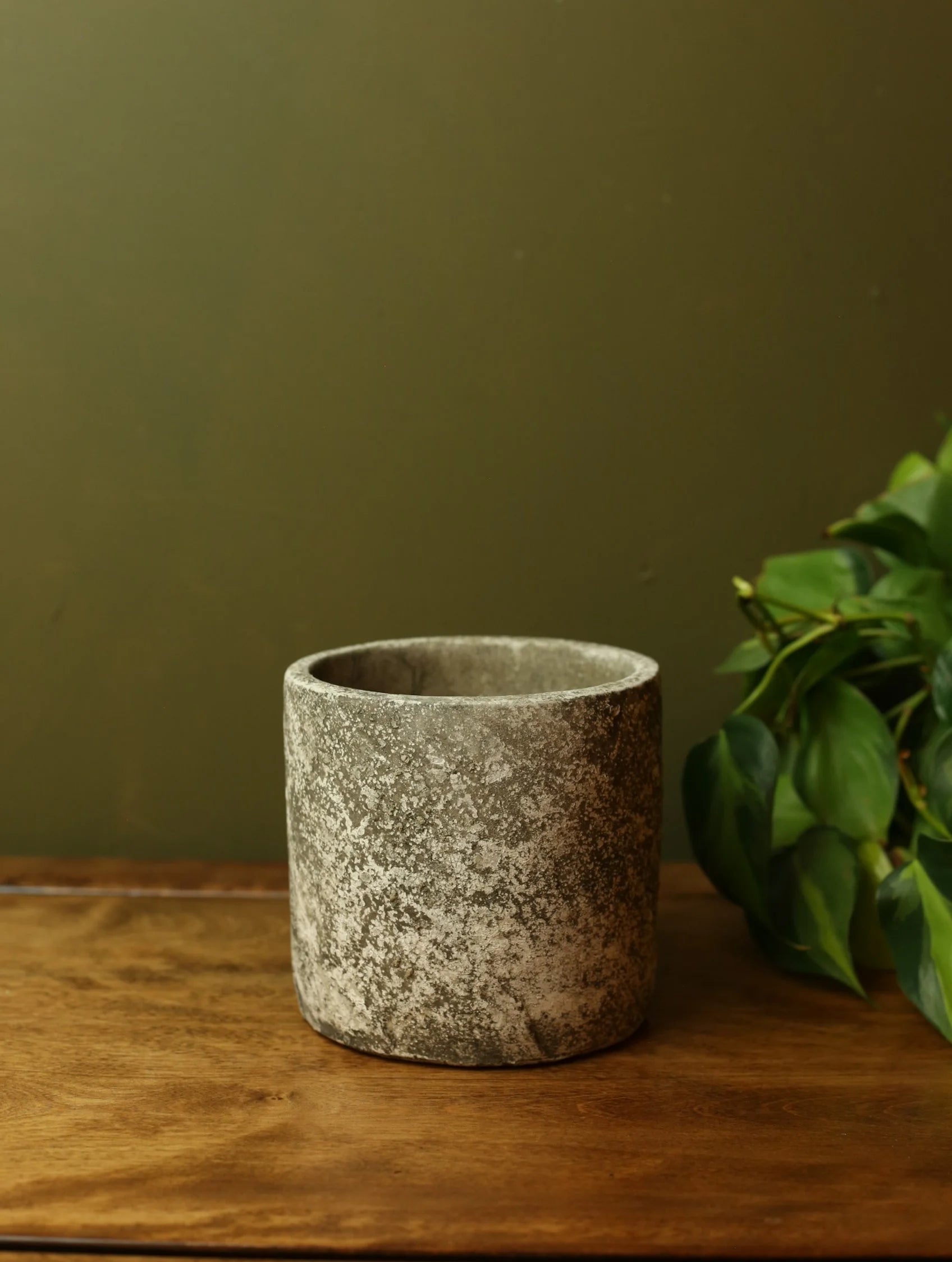 Weathered Concrete Plant Pot - 4 inch