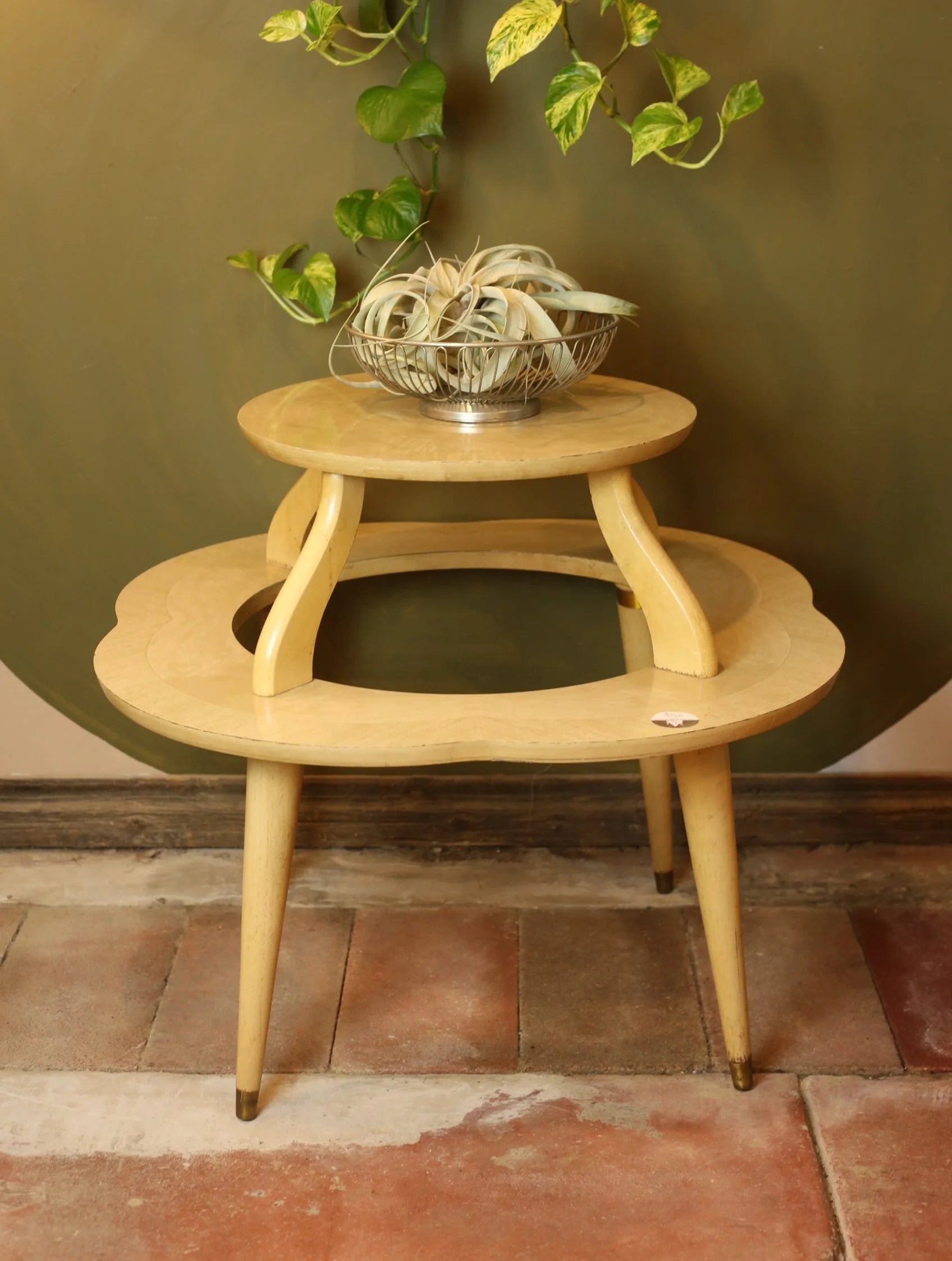 Two Tiered Mid Century Table