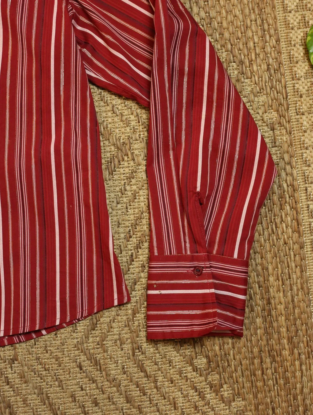 Red Striped Button Up