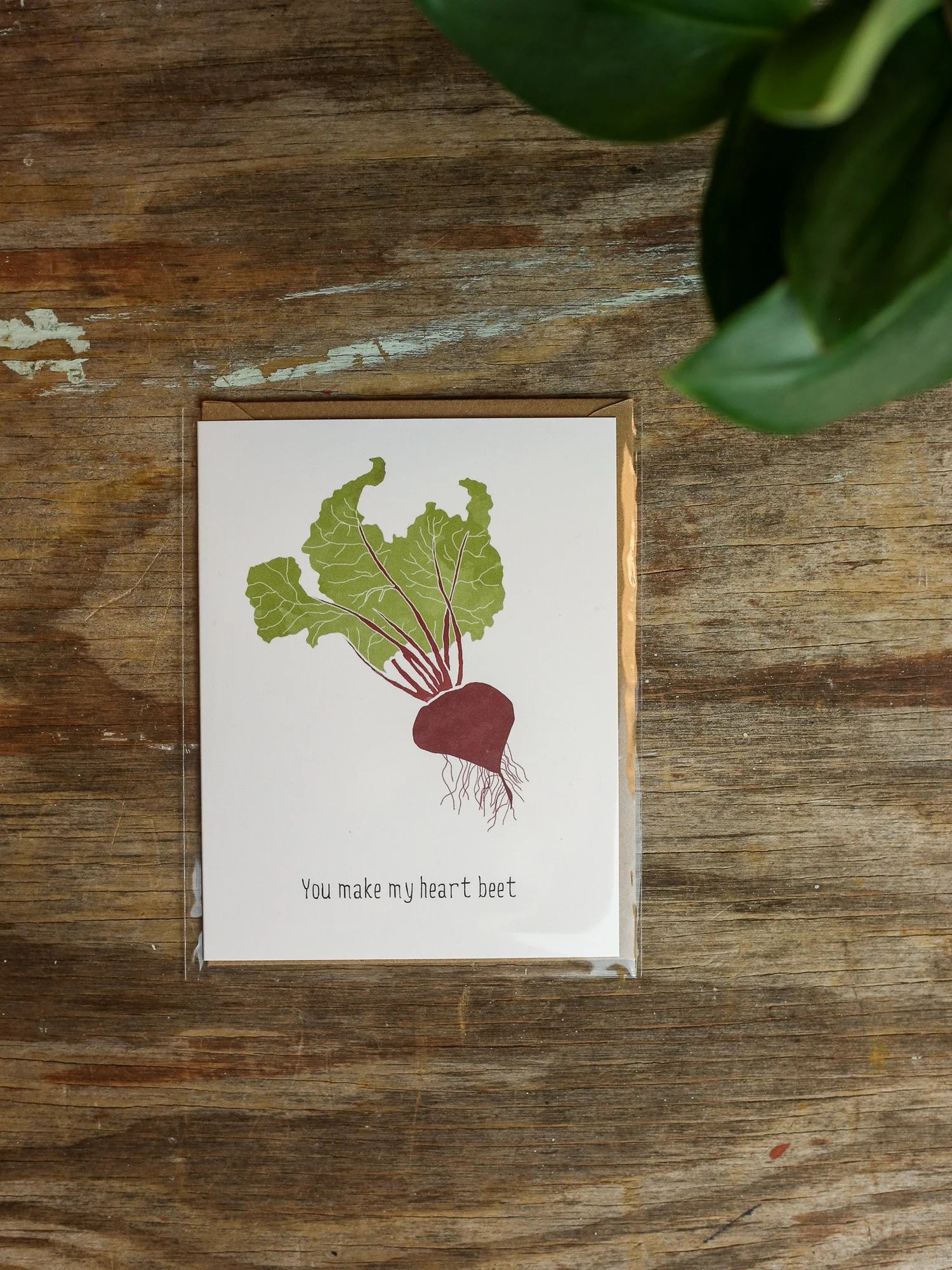 You Make My Heart Beet Card