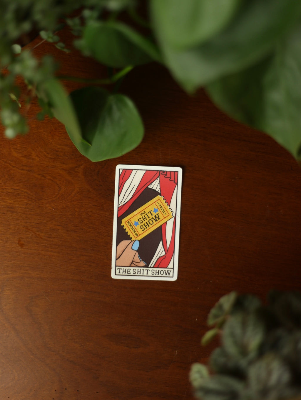 The Shit Show Tarot Card Sticker
