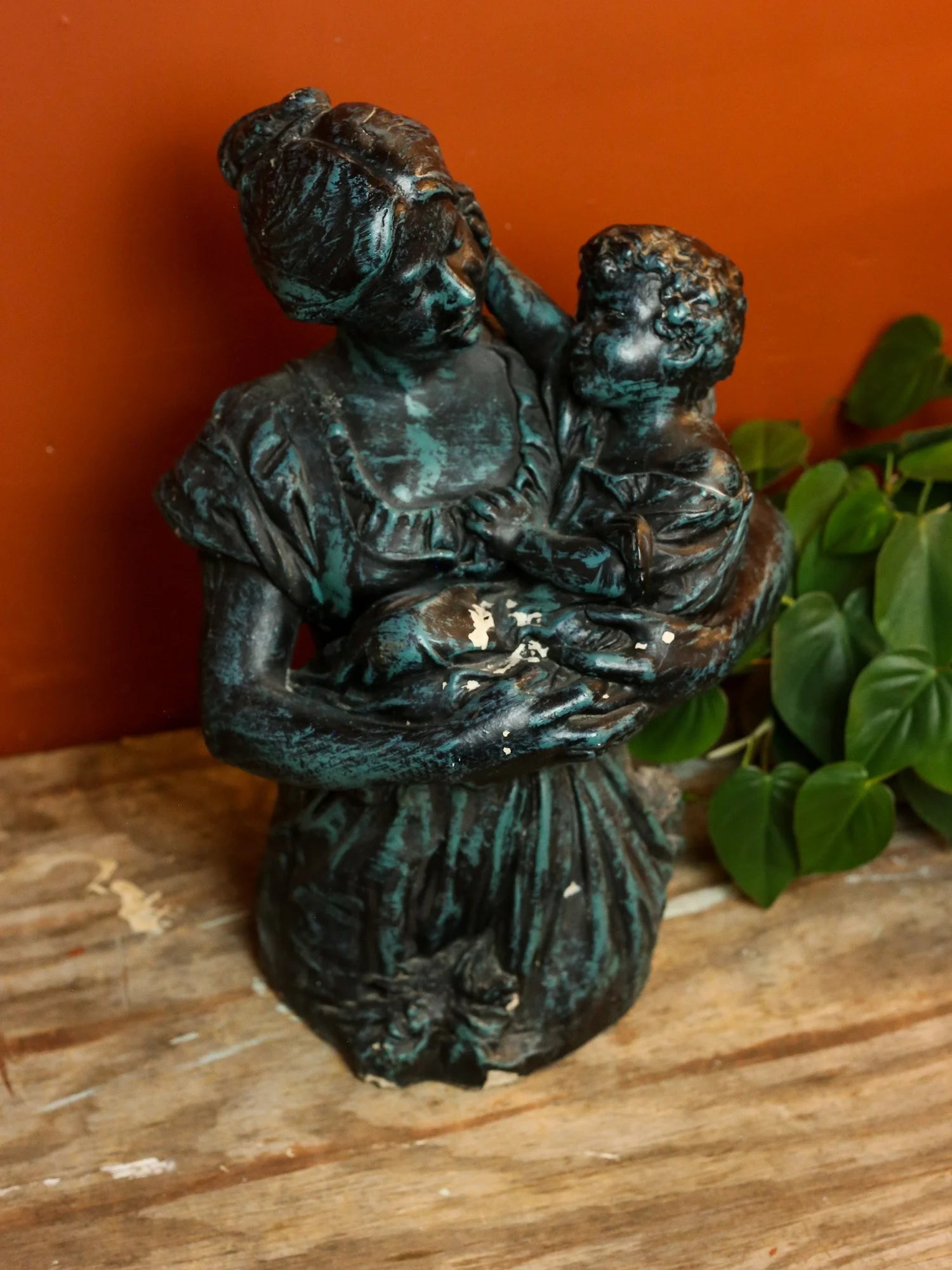 Mother and Child Garden Statue