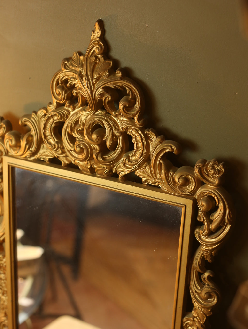 Vintage Gold Ornate Mirror