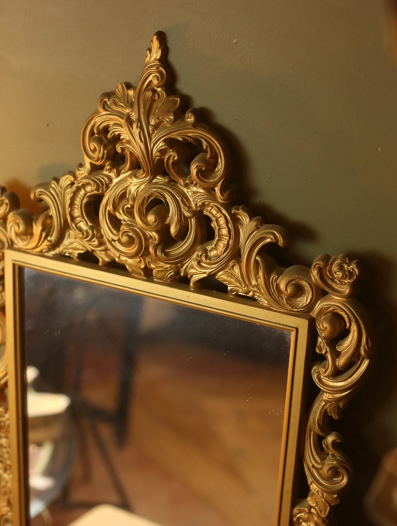 Vintage Gold Ornate Mirror