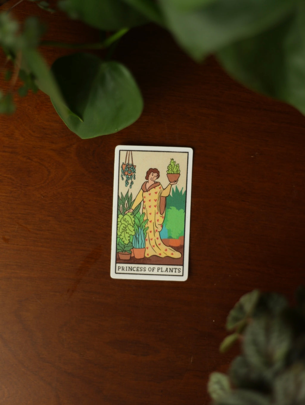 Princess of Plants Tarot Car Sticker