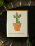 Sorry for those prickly teenage years card