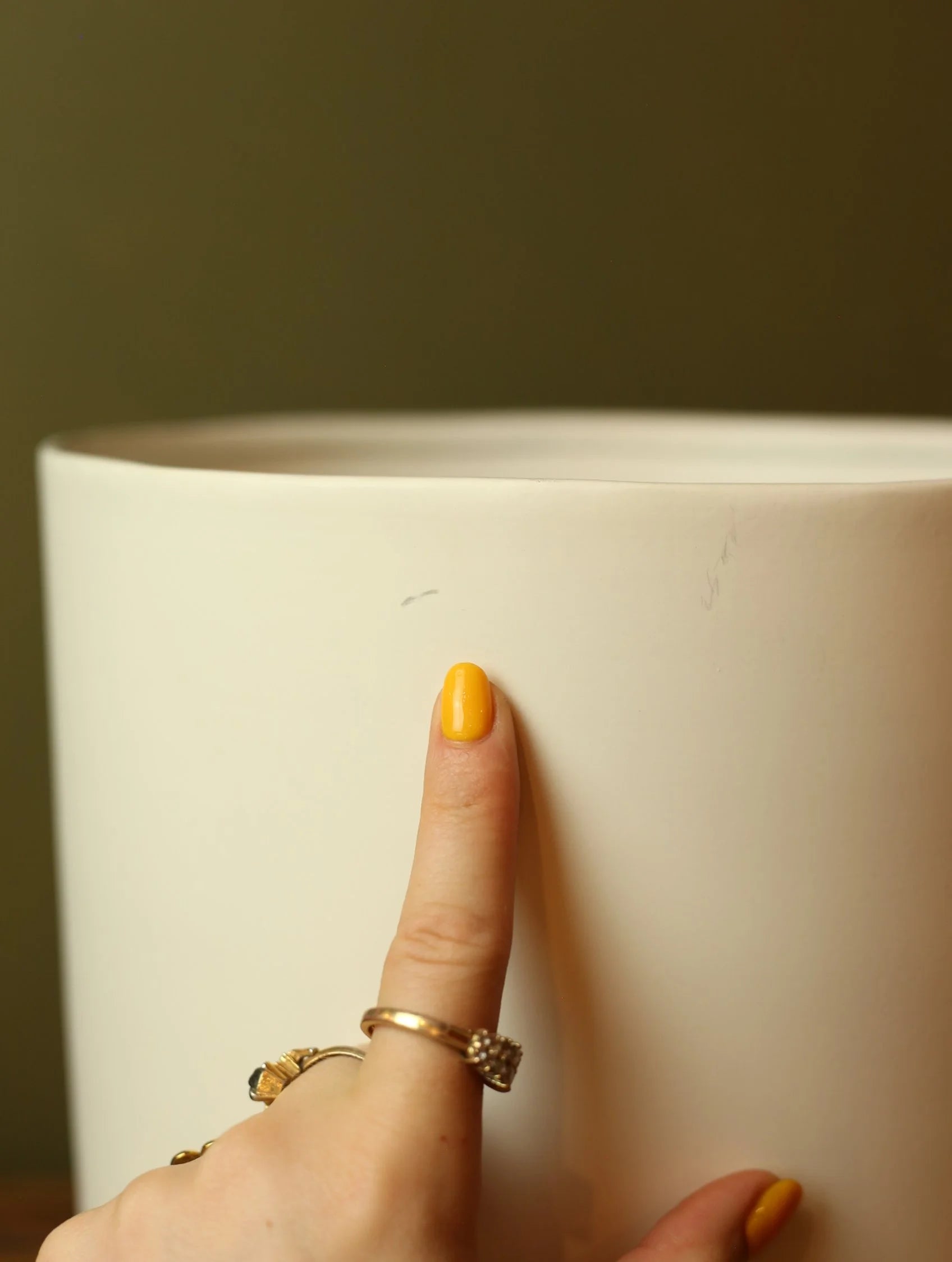 Modern White Plant Pot - 9.75 inch