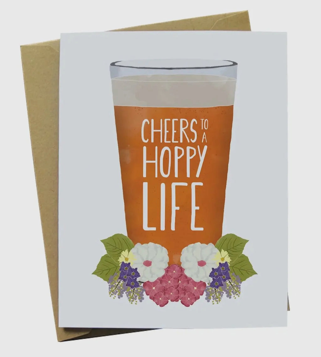 Cheers to a hoppy life card