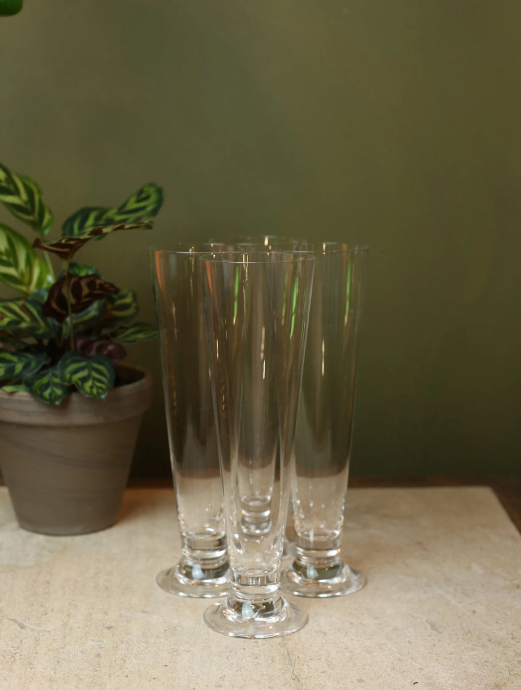 Tall Pilsner Crystal Glass