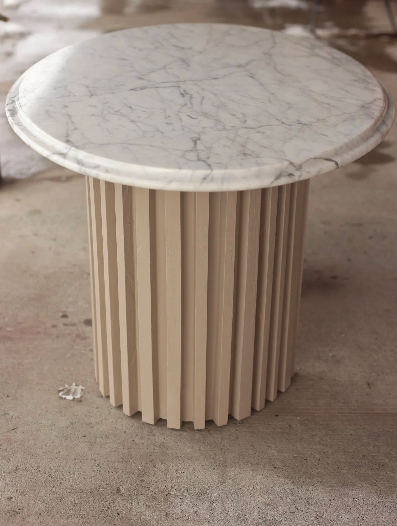 Handmade Oval Marble Coffee Table
