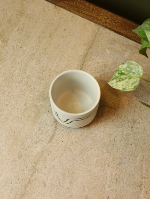 Burgundy Arch Plant Pot - 3 Inch