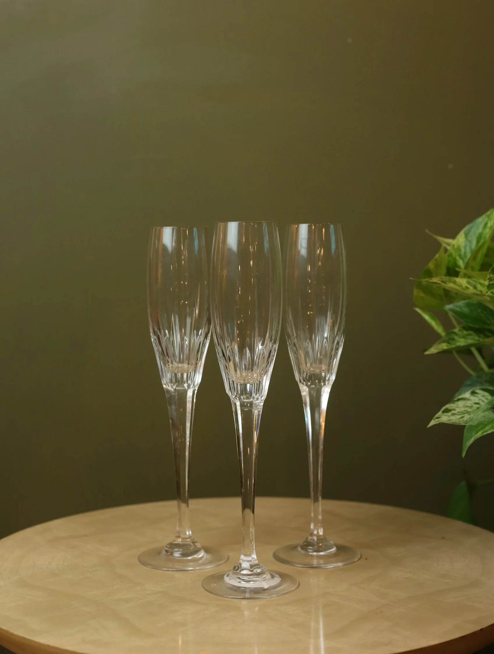 Rogaska Cut Crystal Champagne Glass