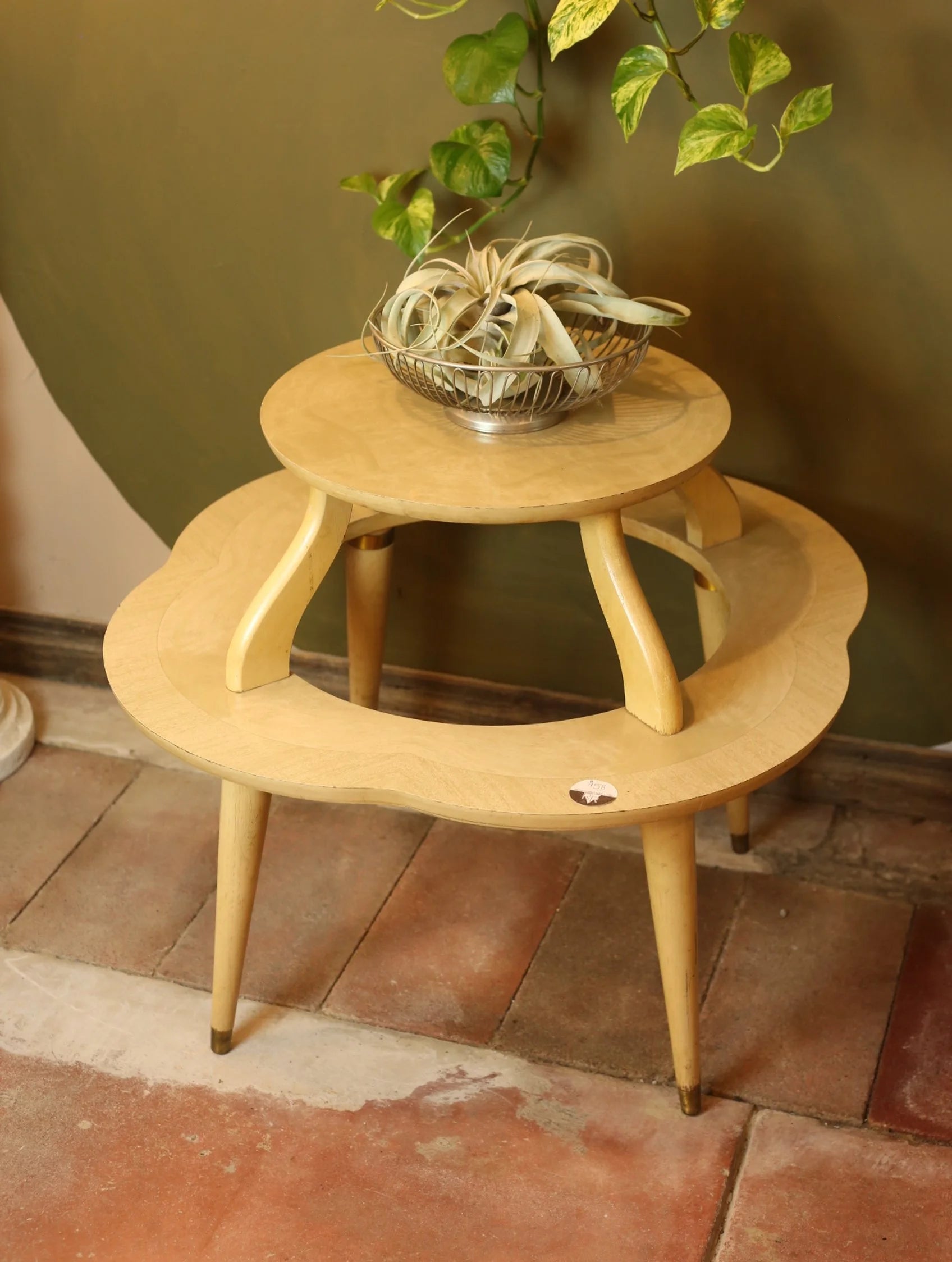 Two Tiered Mid Century Table