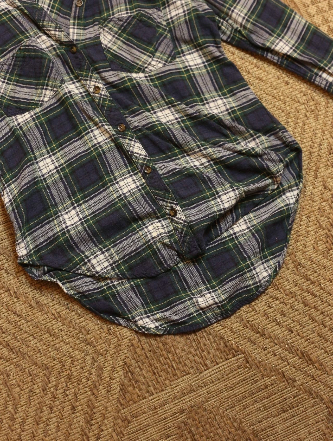 Blue & Green Abercrombie Flannel