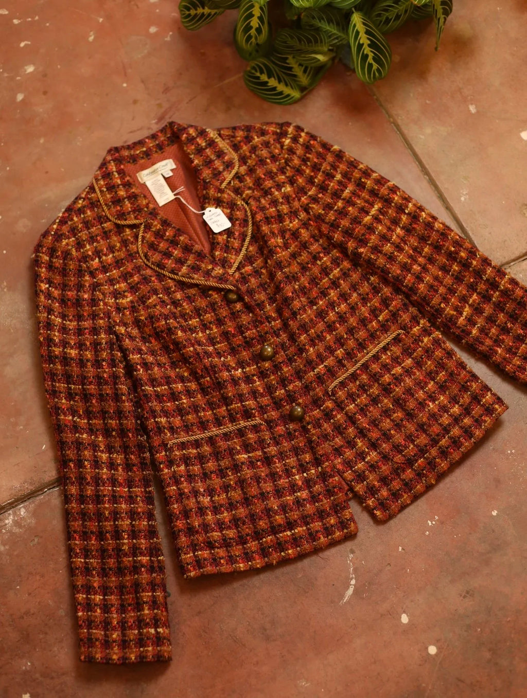 Raspberry Tweed Jacket