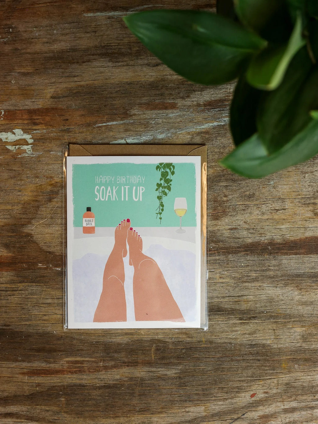 Happy Birthday Soak It Up Card