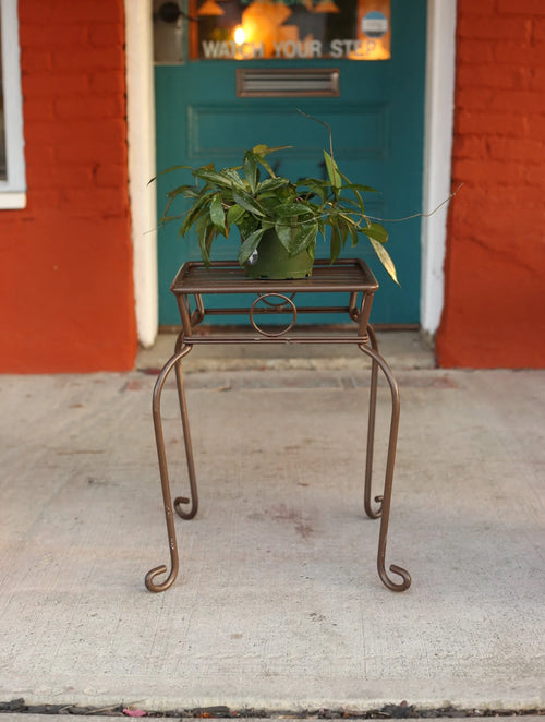 Brown Metal Plant Stand