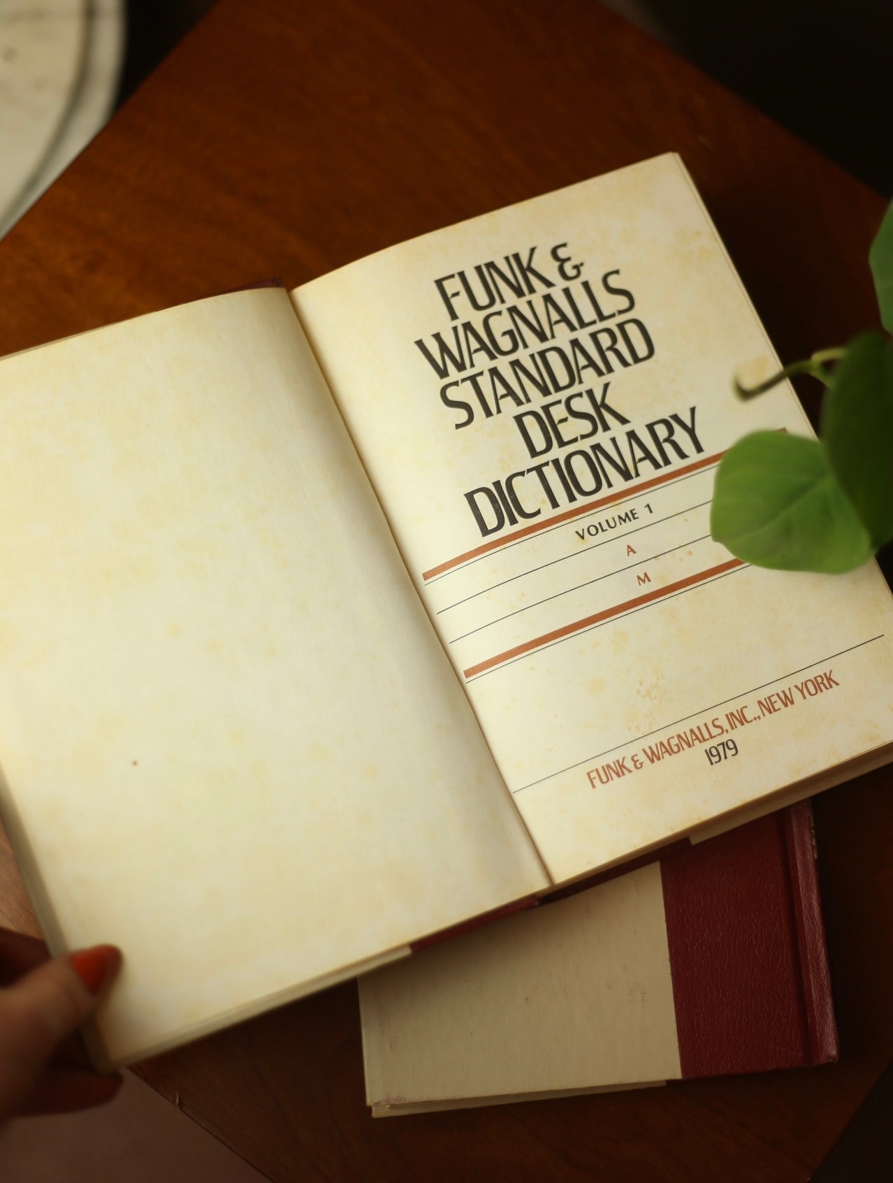 Funk & Wagnalls Standard Desk Dictionary Volume 1 & 2 1979