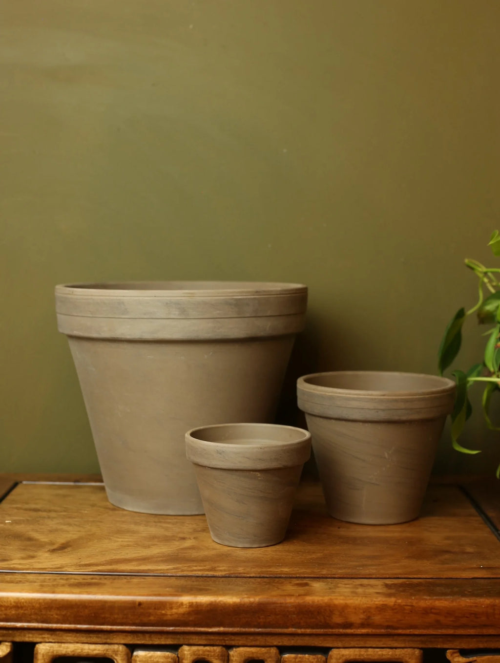 Gray Plant Pots