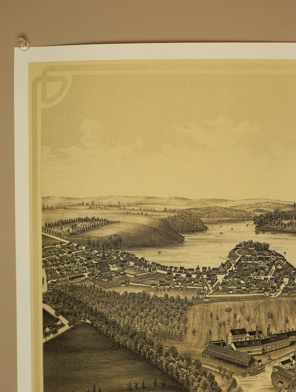 1889 Wappingers Falls Map Print 16 x 24