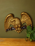 Gold Gilt Wood Eagle Wall Hanging