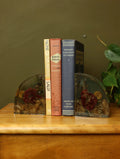 Preserved Flowers in Resin Bookends