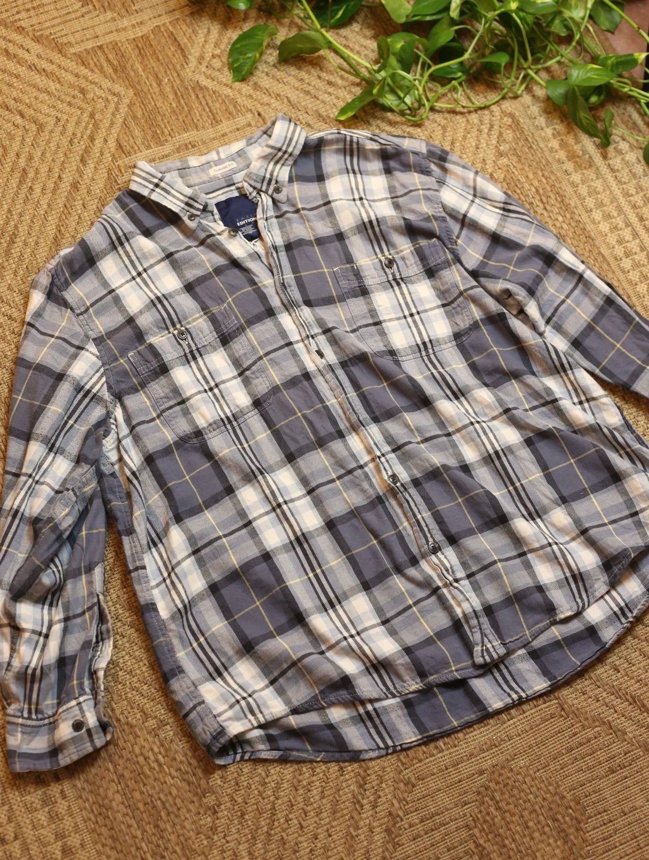 Blue & White Flannel
