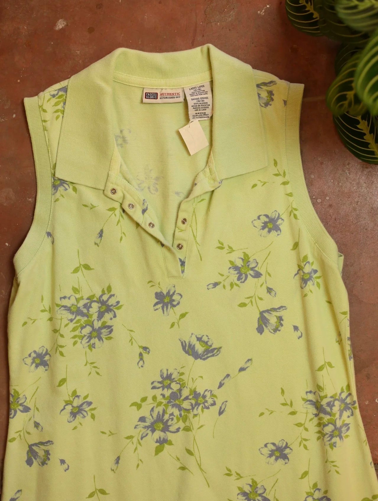 90s Tennis Dress with Blue Flowers