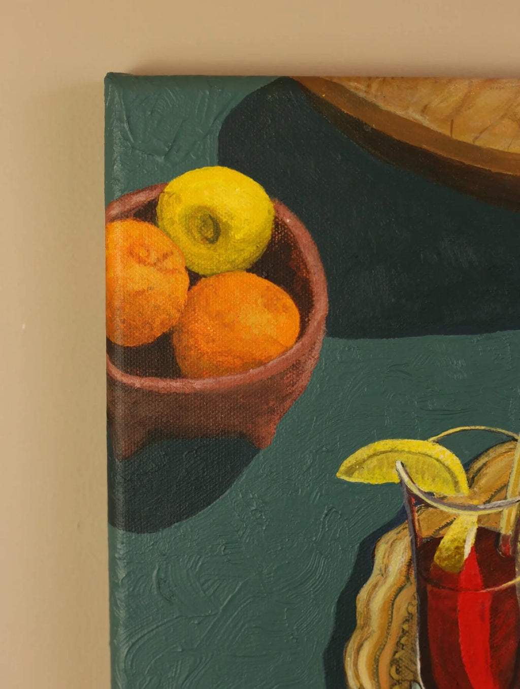 Still Life of Aperol Spritz & Lemons